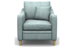 Heart of House Newbury Fabric Chair - Blue